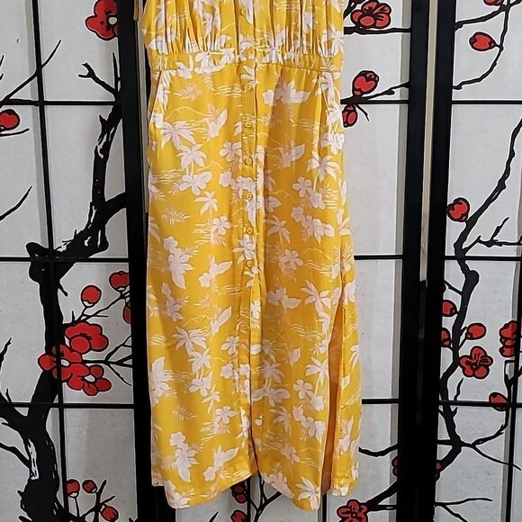 & Other Stories Tropical Yellow and White Floral Sundress - Picture 4 of 11